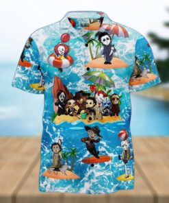 Horror Movie Icons Enjoying Summer Hawaiian Shirt