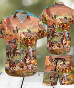 Horse Print Shirt   Cowboy Love Life Hawaiian Shirt