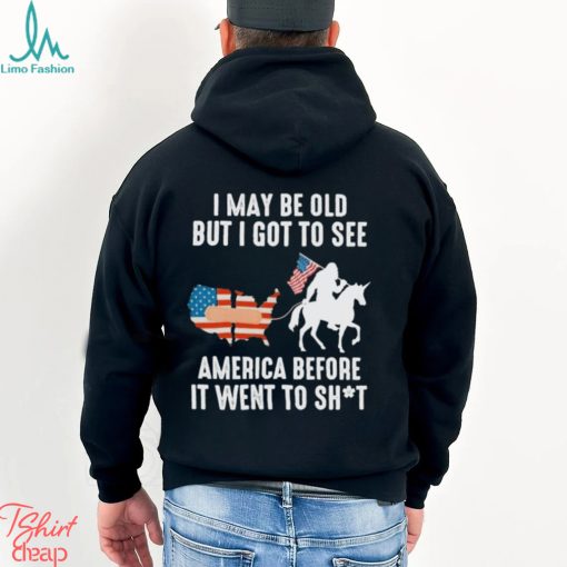 I May Be Old But I Got To See America Bigfoot Patriotic Shirt