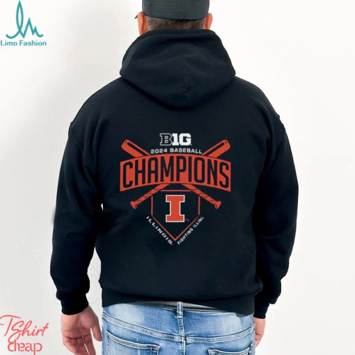 Illinois Fighting Illini 2024 Big Ten Baseball Regular Season Champions T Shirt