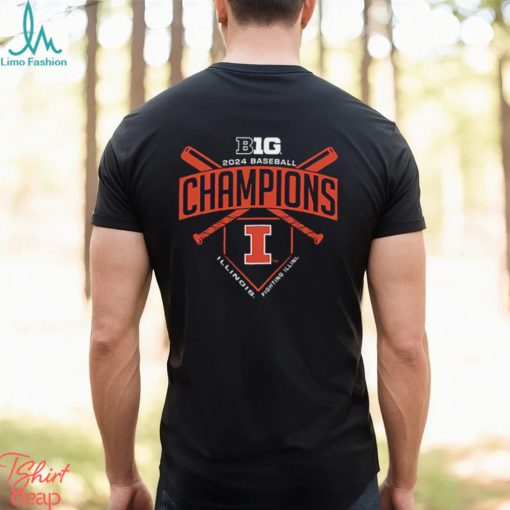 Illinois Fighting Illini 2024 Big Ten Baseball Regular Season Champions T Shirt