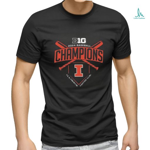 Illinois Fighting Illini Big 2024 Baseball Champions Shirt