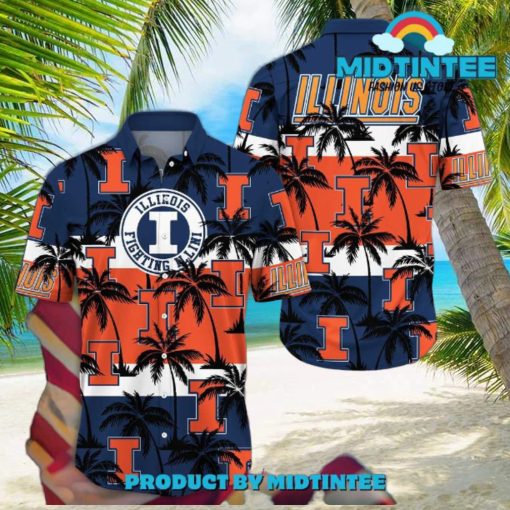 Illinois Fighting Illini Trending Summer Hawaiian Shirt