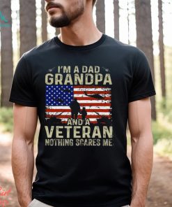 I'm A Dad Grandpa And Veteran Shirt Veterans day Vintage T Shirt