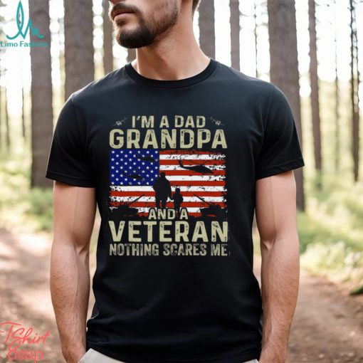 I’m A Dad Grandpa And Veteran Shirt Veterans day Vintage T Shirt