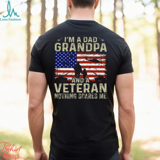 I’m A Dad Grandpa And Veteran Shirt Veterans day Vintage T Shirt