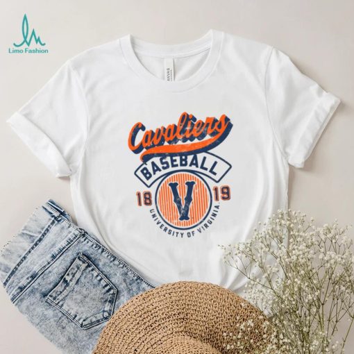 Image One Men’s Virginia Cavaliers Ivory Baseball T Shirt