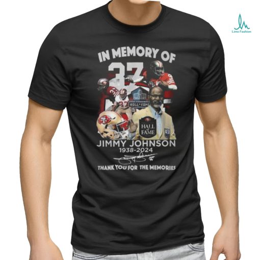 In Memory Of Jimmy Johnson 1938 2024 Thank You For The Memories T Shirt