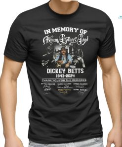 In Memory Of The Truman Brothers Band Dickey Betts Signature T Shirt