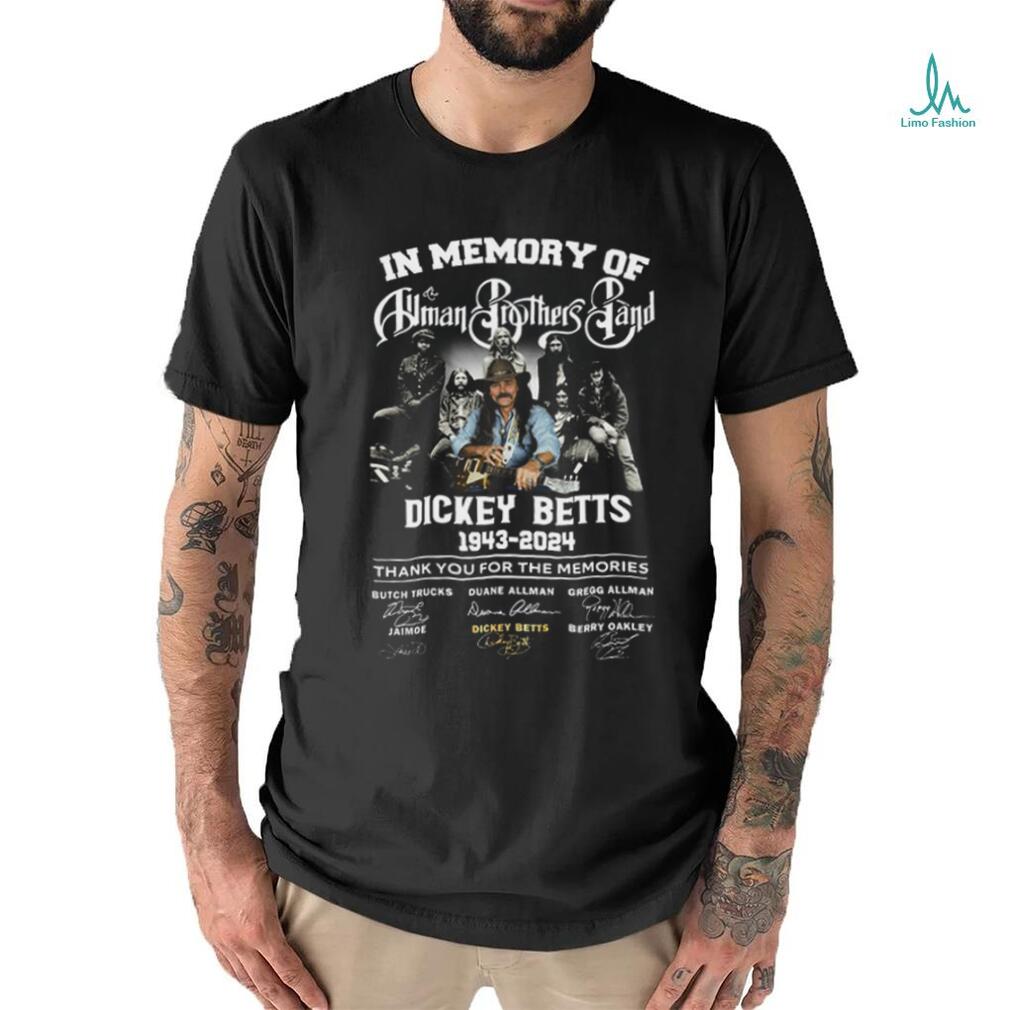 In Memory Of The Truman Brothers Band Dickey Betts Signature T Shirt In Memory Of The Truman Brothers Band Dickey Betts Signature T Shirt