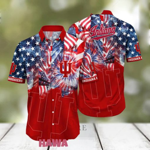 Indiana Hoosiers 4th Of July American Proud Patriots Hawaiian Shirts