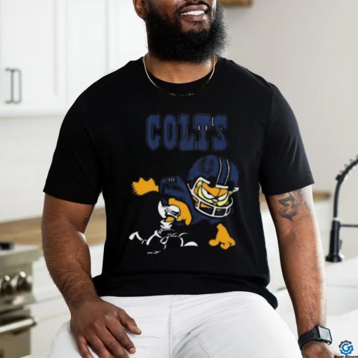 Indianapolis Colts Garfield Cat Grumpy Football Player T Shirt