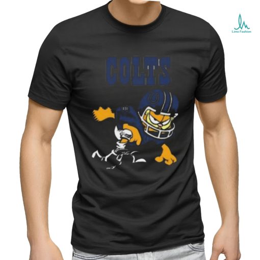 Indianapolis Colts Garfield Cat Grumpy Football Player T Shirt