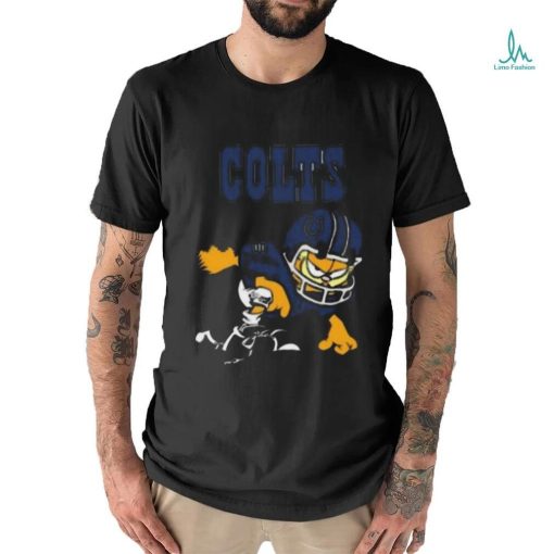 Indianapolis Colts Garfield Cat Grumpy Football Player T Shirt