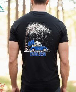 Indianapolis Colts Snoopy It’s Most Wonderful Time Of The Year T Shirt