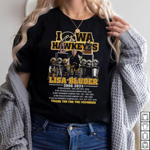 Iowa Hawkeyes Lisa Bluder 2000 2024 Thank You For The Memories T Shirt