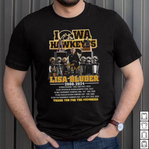 Iowa Hawkeyes Lisa Bluder 2000 2024 Thank You For The Memories T Shirt