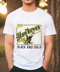 Iowa Hawkeyes black and gold shirt