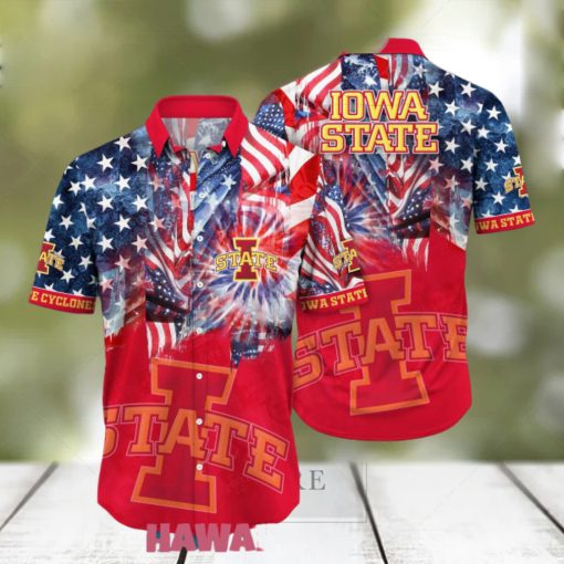 Iowa State Cyclones 4th Of July American Proud Patriots Hawaiian Shirts