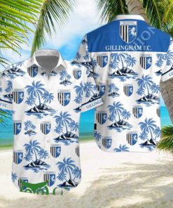 Island Tropical Gillingham FC Football club League Two hawaiian shirt