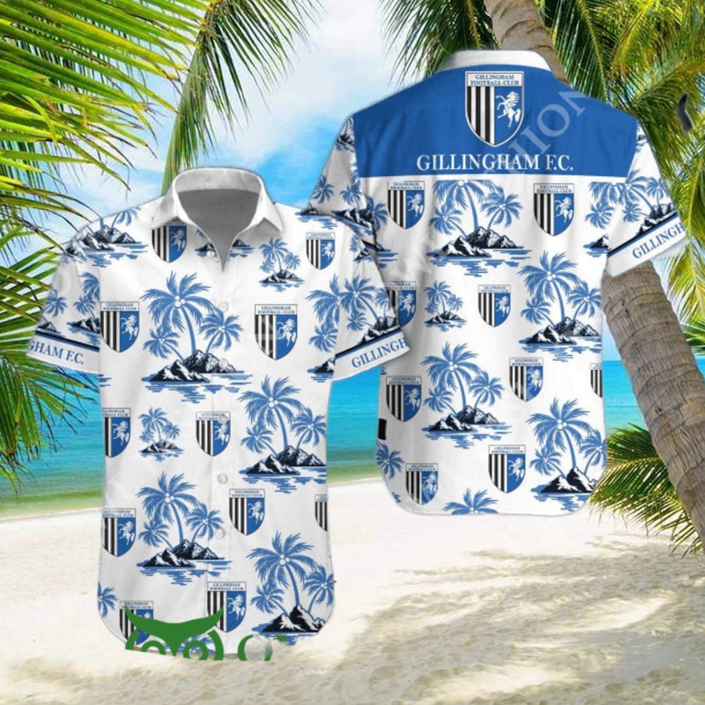 Island Tropical Gillingham FC Football club League Two hawaiian shirt Island Tropical Gillingham FC Football club League Two hawaiian shirt