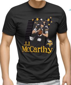 J.J. McCarthy Minnesota Vikings Homage Caricature Player Tri Blend T Shirt