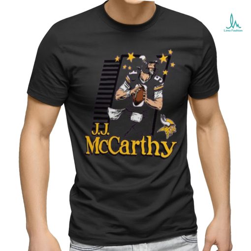 J.J. McCarthy Minnesota Vikings Homage Caricature Player Tri Blend T Shirt