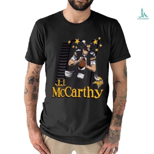 J.J. McCarthy Minnesota Vikings Homage Caricature Player Tri Blend T Shirt