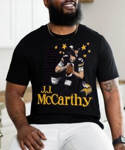 J.J. McCarthy Minnesota Vikings Homage Caricature Player Tri Blend T Shirt