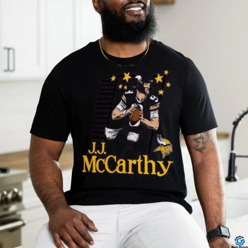 J.J. McCarthy Minnesota Vikings Homage Caricature Player Tri Blend T Shirt