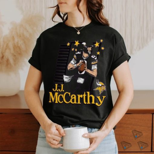 J.J. McCarthy Minnesota Vikings Homage Caricature Player Tri Blend T Shirt