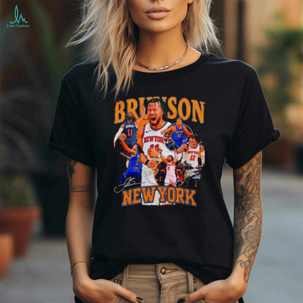 Jalen Brunson New York Knicks 2024 NBA Player Crossroads signature shirt Jalen Brunson New York Knicks 2024 NBA Player Crossroads signature shirt