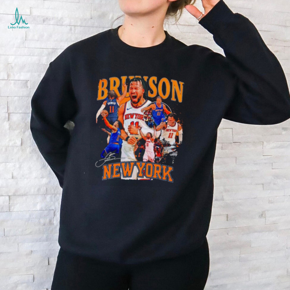 Jalen Brunson New York Knicks 2024 NBA Player Crossroads signature shirt Jalen Brunson New York Knicks 2024 NBA Player Crossroads signature shirt