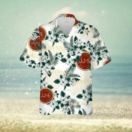 Jameson Hawaiian Button Up Shirt Hibiscus Floral