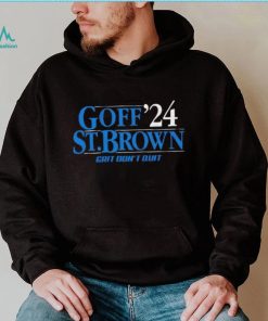 Jared Goff and Amon Ra St. Brown 24 Detroit Lions grit don’t quit shirt