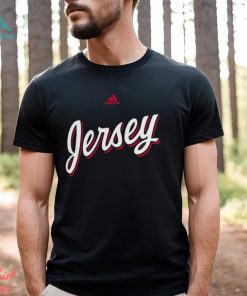 Jersey Devils adidas Black 2021 22 Alternate Logo Amplifier T Shirt