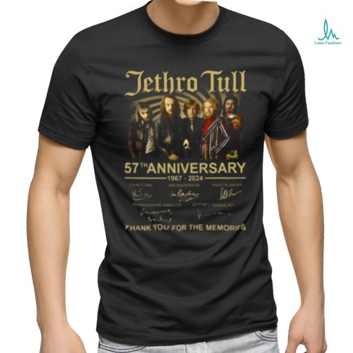 Jethro Tull 57th Anniversary 1967 2024 Thank You For The Memories T Shirt