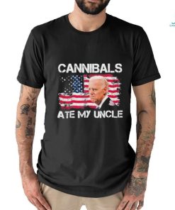 Joe Biden Cannibals Ate My Uncle Us Flag Biden Vintage T Shirt