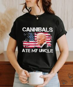 Joe Biden Cannibals Ate My Uncle Us Flag Biden Vintage T Shirt