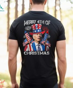 Joe Biden Merry 4Th Of Christmas 4Th Of July Firework Shirt