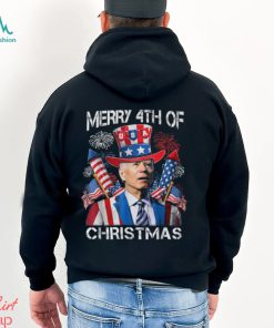 Joe Biden Merry 4Th Of Christmas 4Th Of July Firework Shirt