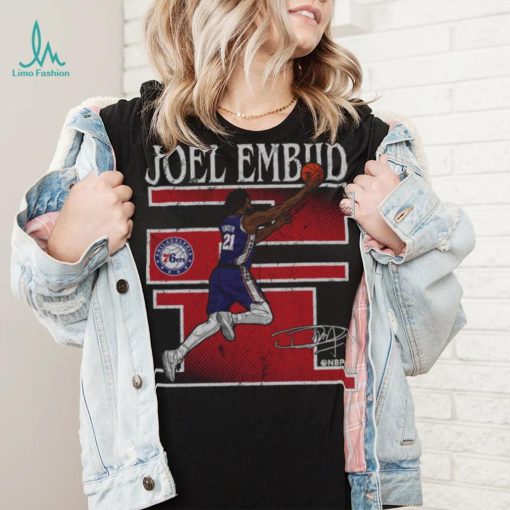 Joel Embiid Philadelphia 76ers Number WHT Shirt
