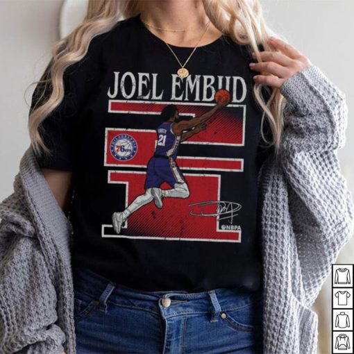 Joel Embiid Philadelphia 76ers Number WHT Shirt