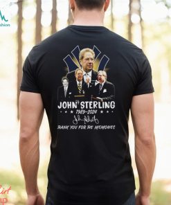 John Sterling 1989 2024 Thank You For The Memories T Shirt