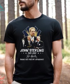 John Sterling 1989 2024 Thank You For The Memories T Shirt