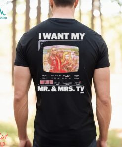 Johnny TV and taya valkyrie I want my mr. and mrs. TV shirt