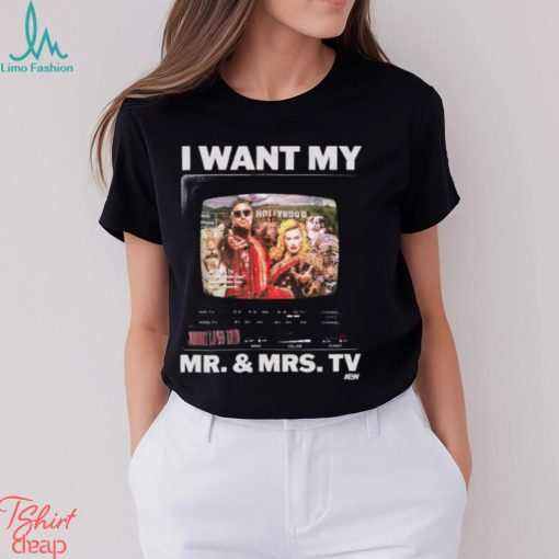 Johnny Tv & Taya Valkyrie   I Want My Mr. And Mrs. Tv Shirt