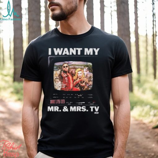 Johnny Tv & Taya Valkyrie   I Want My Mr. And Mrs. Tv Shirt