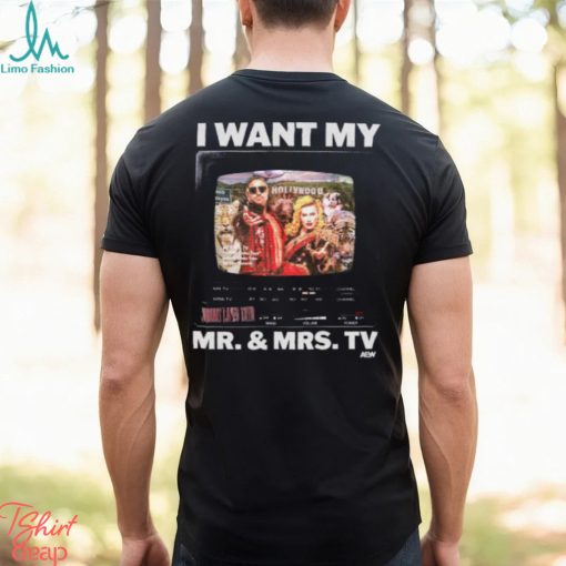 Johnny Tv & Taya Valkyrie   I Want My Mr. And Mrs. Tv Shirt