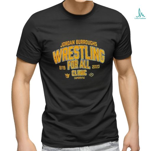 Jordan Burroughs Wrestling for all clinic camden NJ shirt